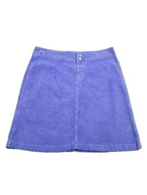 Fresh Produce Corduroy Mini Skirt Purple Boho Casual Stretch Feminine Size Large